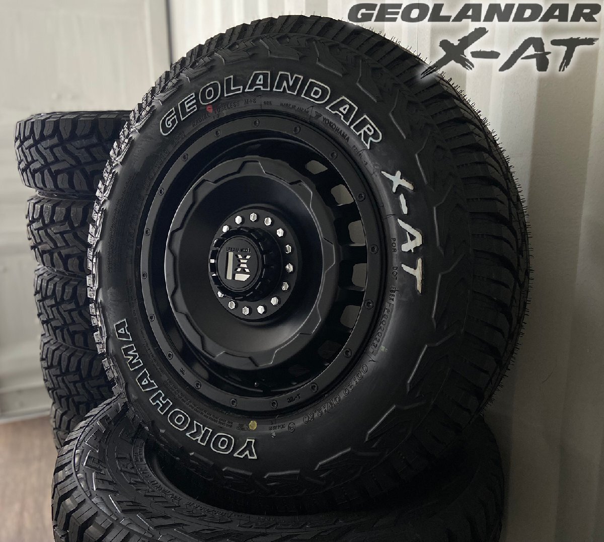 リフトアップ必須 ジムニーシエラ JB74 ジオランダーX-AT 235/70R16 タイヤホイールセット 16インチ LEXXEL SwaGGer拍卖