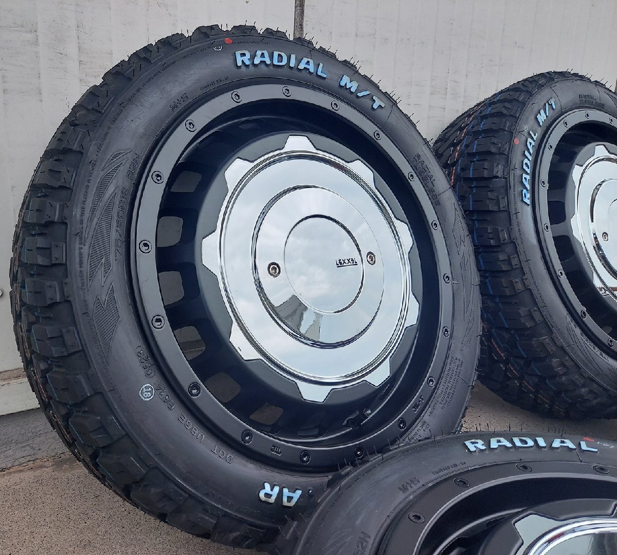 クロスビー アクア ルーミー トール LEXXEL SwaGGer Mudstar Radial MT 175/60R16 タイヤホイール 16インチ ホワイトレター拍卖
