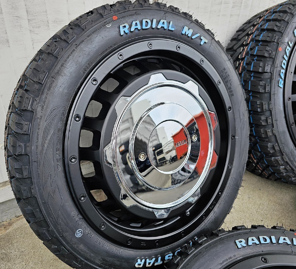 ルーミー トール クロスビー アクア LEXXEL SwaGGer Mudstar Radial MT 175/60R16 タイヤホイール 16インチ ホワイトレター拍卖