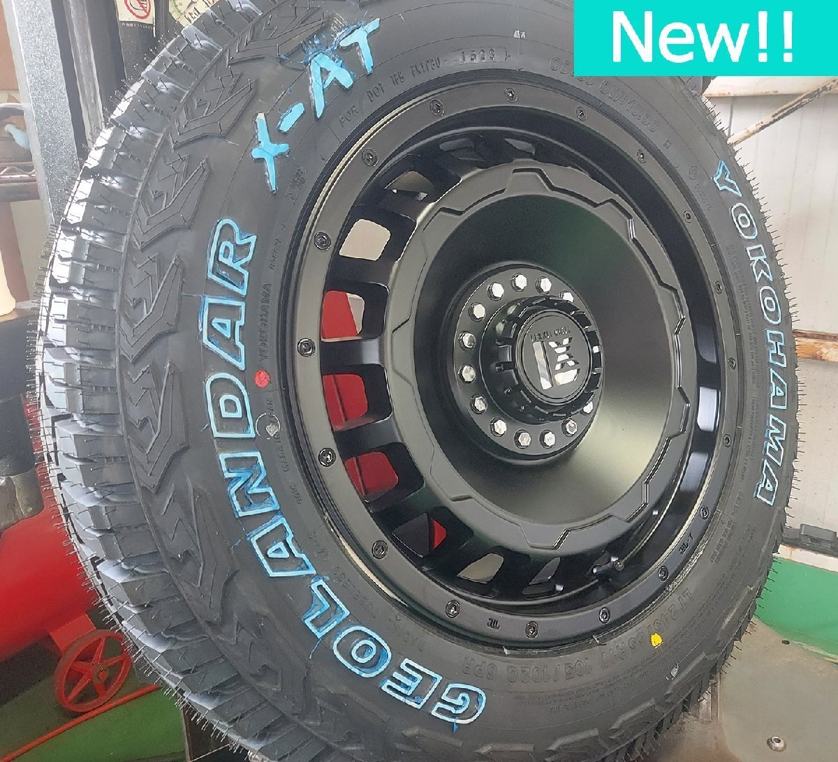 新作!!デリカD5 RAV4 CX8 CX5 エクスプローラー LEXXEL ヨコハマ ジオランダー X-AT 245/65R17 タイヤホイール 17インチ ホワイトレター拍卖