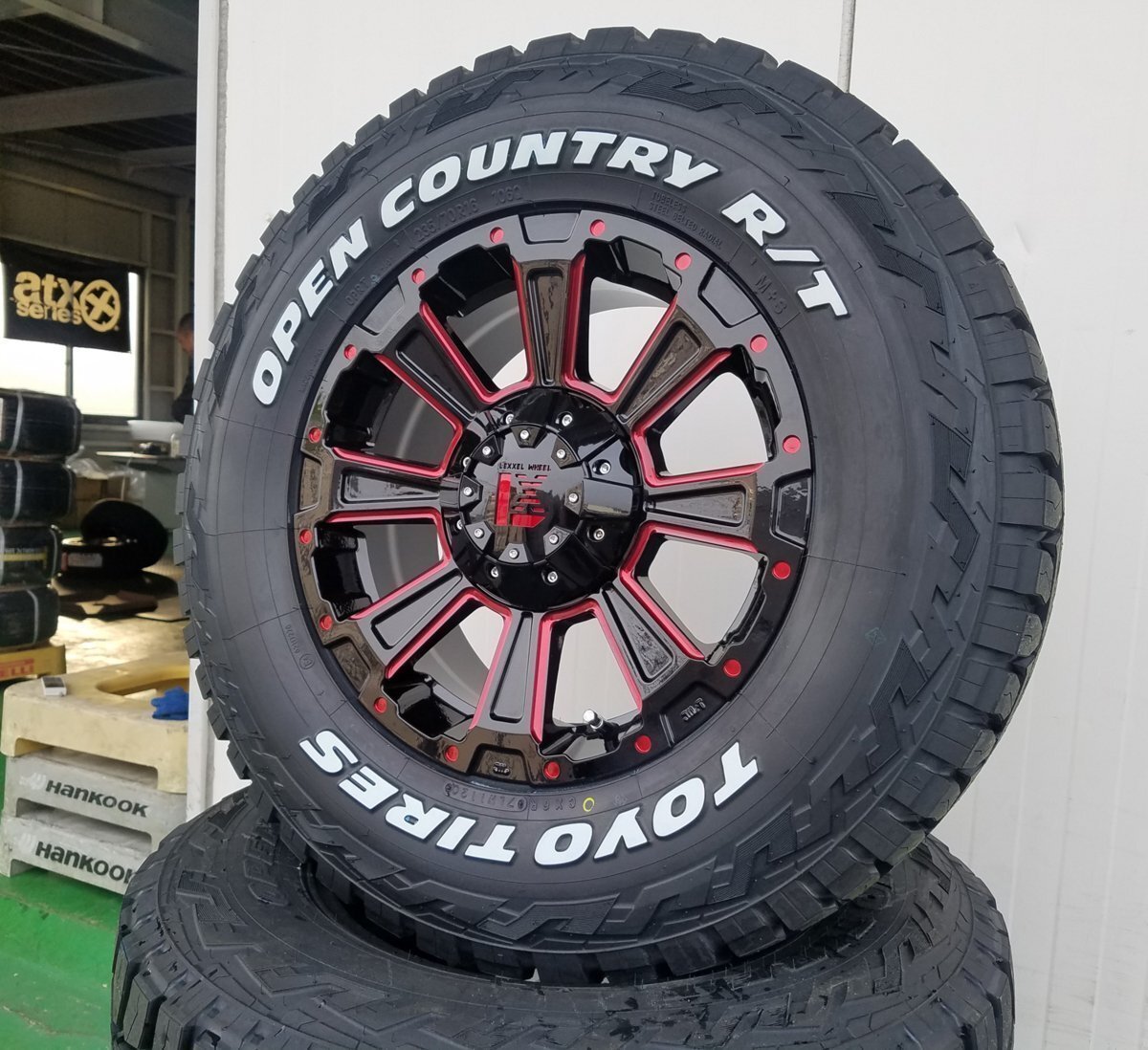 LEXXEL【DeathRock】デリカD5 エクストレイル RAV4 CX5 ヴァンガード 16インチ トーヨー オープンカントリー RT 235/70R16 ホワイトレター拍卖