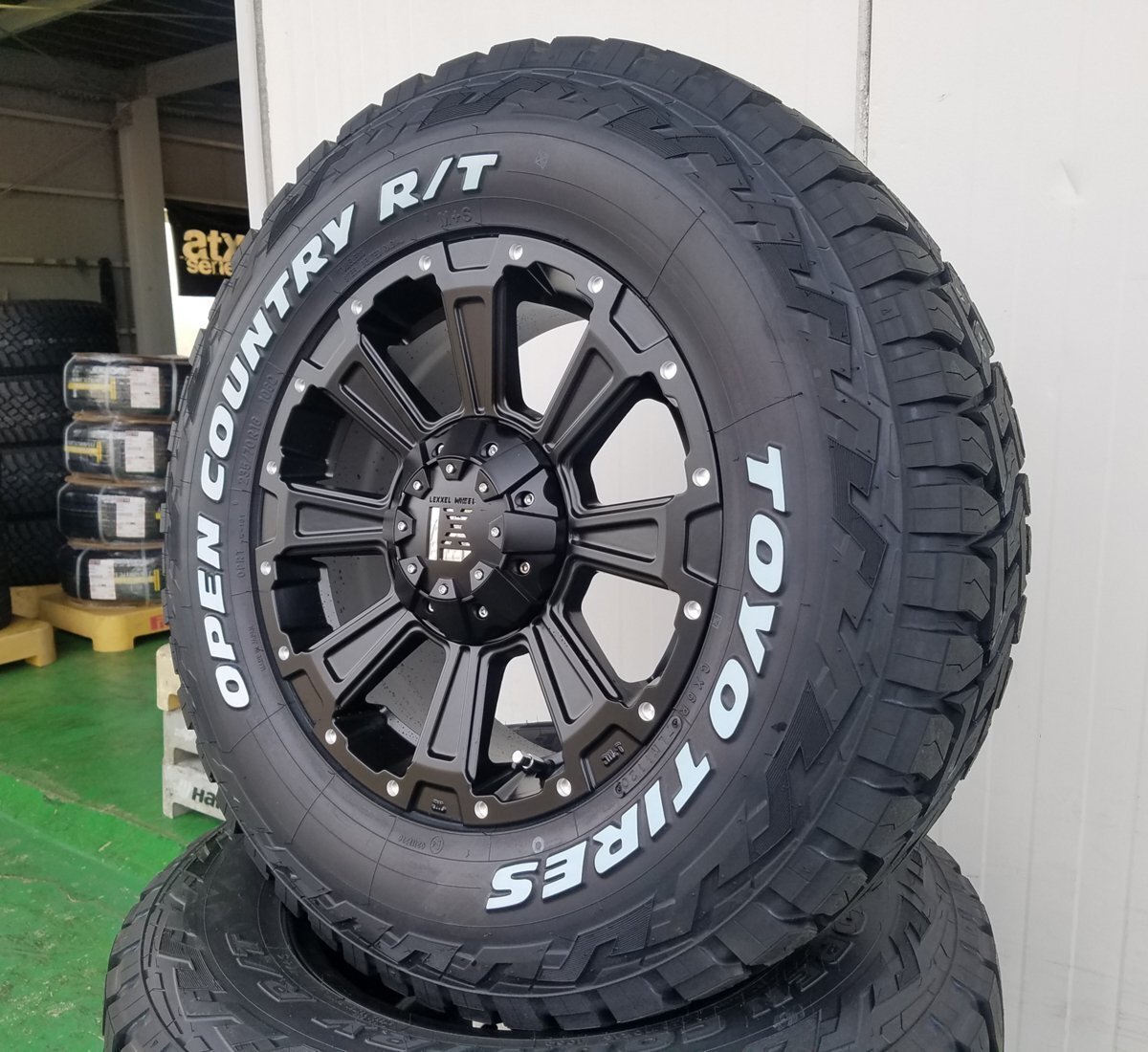 LEXXEL DeathRock デリカD5 エクストレイル RAV4 CX5 ヴァンガード 16インチ トーヨー オープンカントリー RT 225/70R16 ホワイトレター拍卖