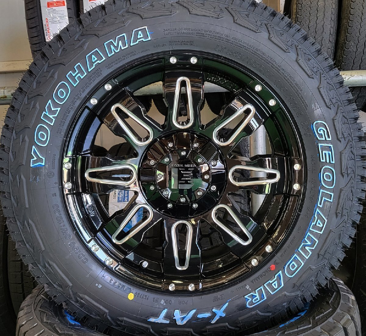 CX8 ハリアー RAV4 タイヤ ホイール4本セット ヨコハマ ジオランダー X-AT 245/65R17 LEXXEL Balano 17インチ 純正車高対応拍卖
