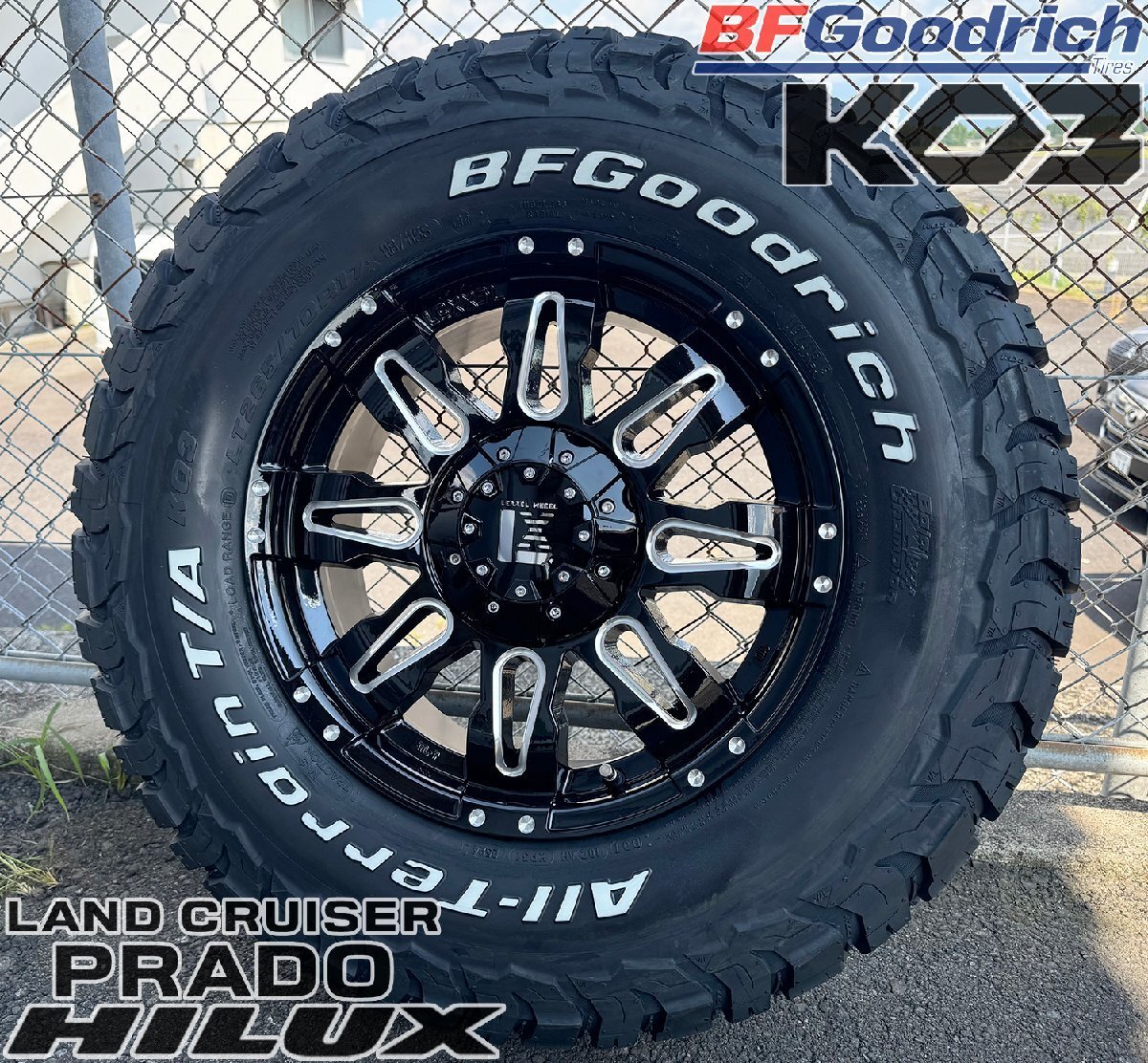 ラングラー JL JK(ルビコン・サハラ・スポーツ)17インチ タイヤホイールセット BF Goodrich ALLTERRAIN KO3 265/65R17 265/70R17 Balano拍卖