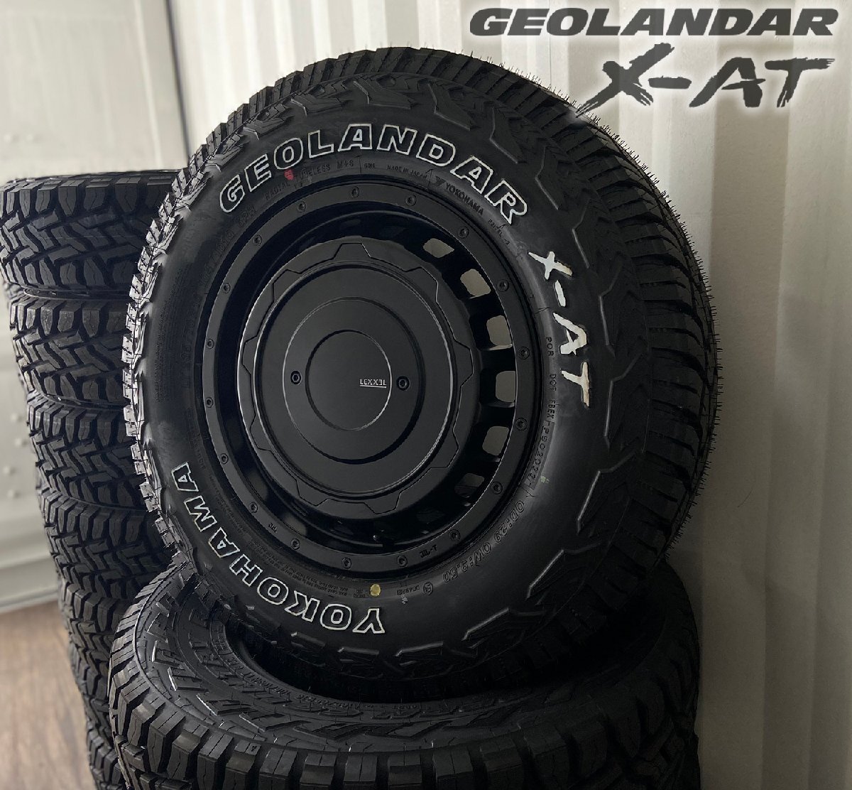 ヨコハマ ジオランダー X-AT 235/70R16 ホワイトレター アルファード アウトランダー 16インチ SwaGGer Old style タイヤホイール拍卖