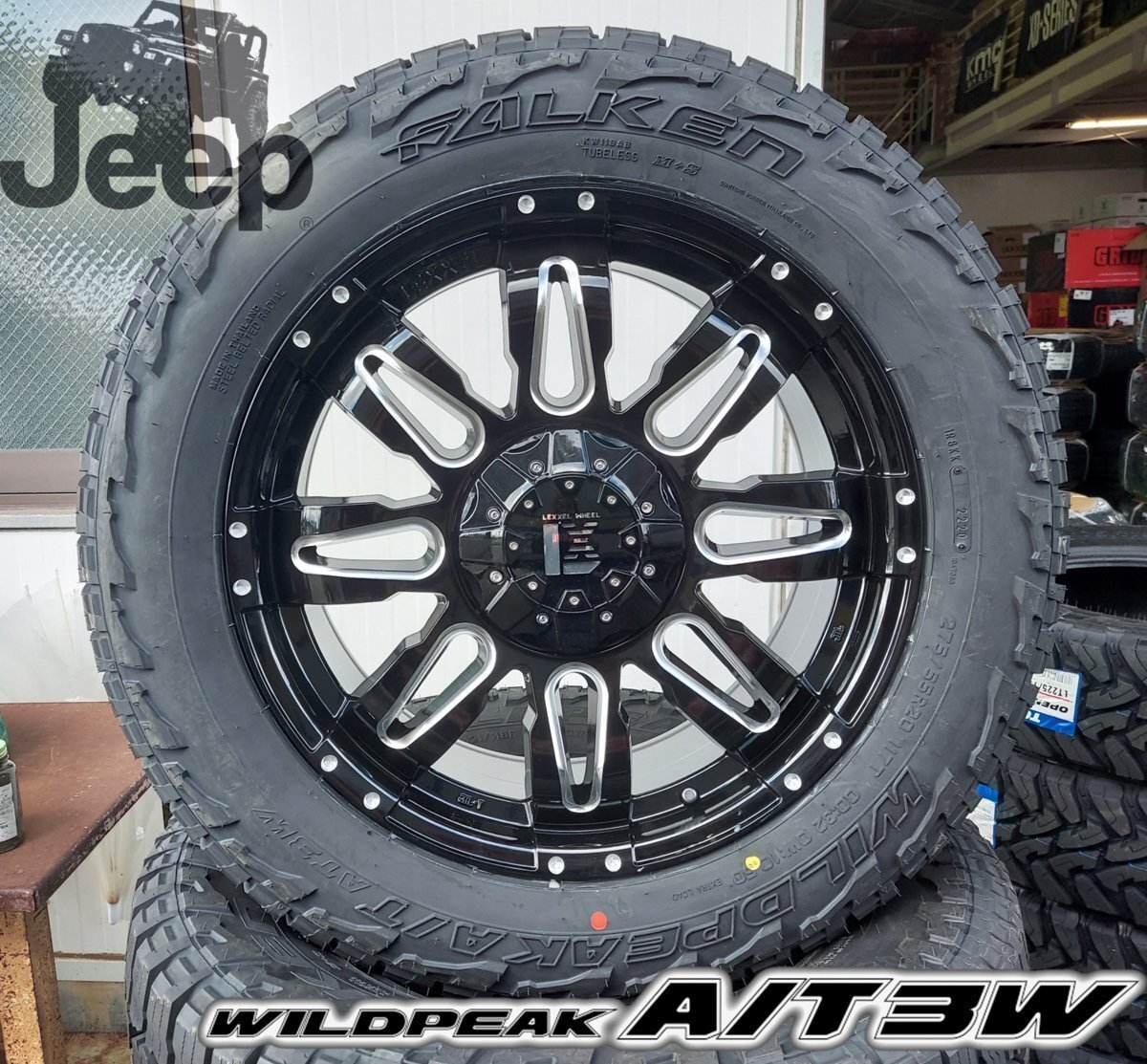 LEXXEL Balano JEEP ラングラー JL JK 20インチ ファルケン WILDEPEAK A/T03W 275/55R20 285/55R20拍卖