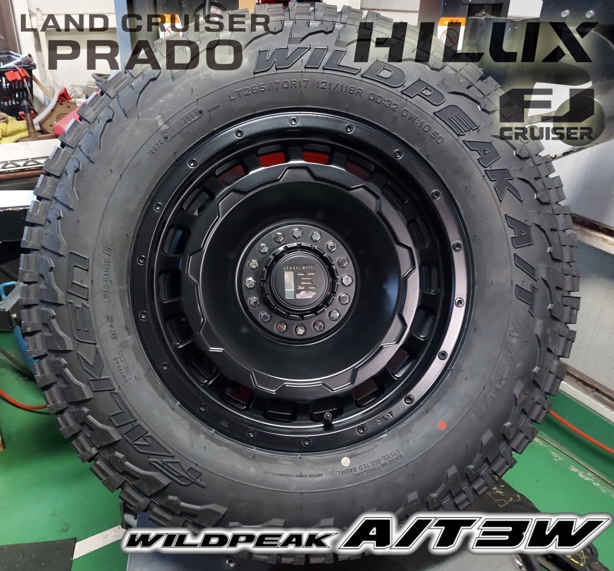 LEXXEL SwaGGer サーフ FJクルーザー プラド ハイラックス 17インチ ファルケン WILDEPEAK A/T3W 265/65R17 265/70R17拍卖