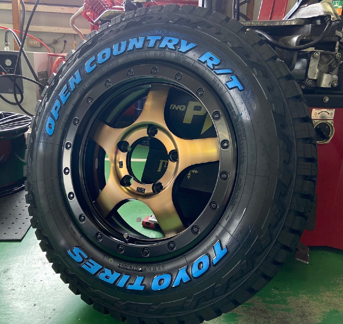 トーヨー オープンカントリー R/T 185/85R16 ホワイトレター Bounty Collection BDX05 ジムニー専用 タイヤホイールセット 16インチ拍卖