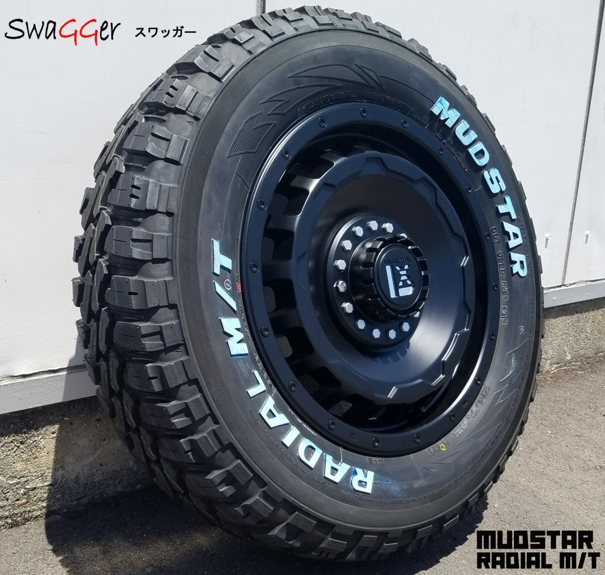 ライズ ロッキー タイヤホイールセット 16インチ SwaGGer スワッガー MUDSTAR Radial MT 215/65R16 ホワイトレター拍卖
