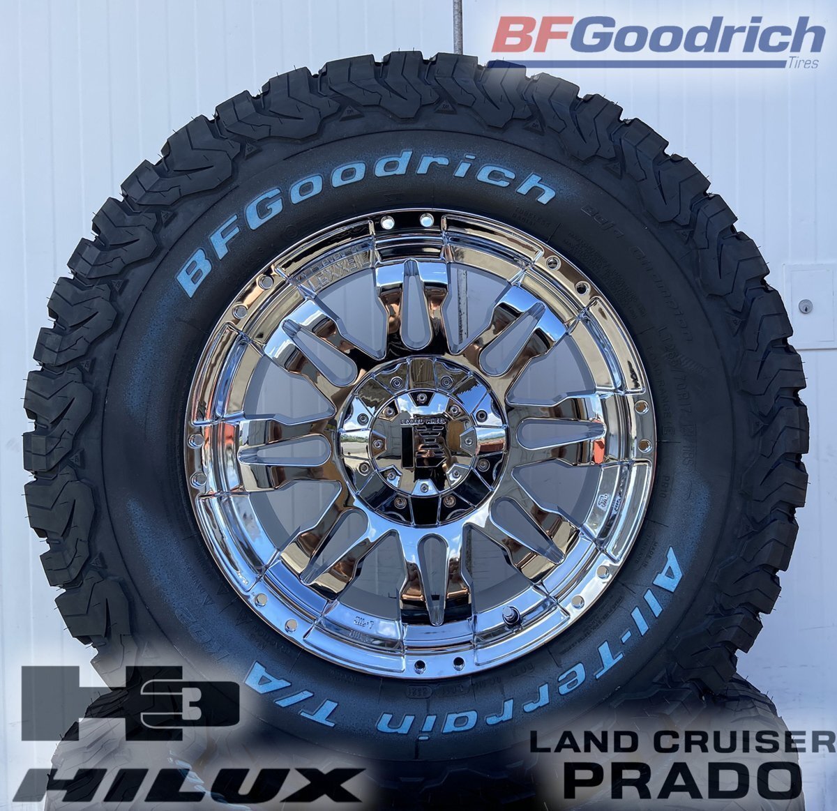 クロームメッキ Balano Jeep ラングラー JK JL 17インチ BF グッドリッチ KO2 285/70R17 265/70R17 265/65R17拍卖