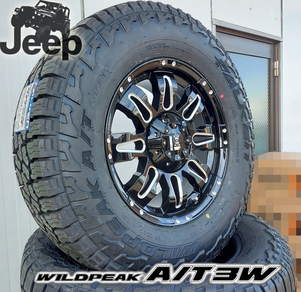 LEXXEL Balano JEEP JK JL ラングラー 17インチ ファルケン WILDEPEAK A/T3W 265/65R17 265/70R17拍卖