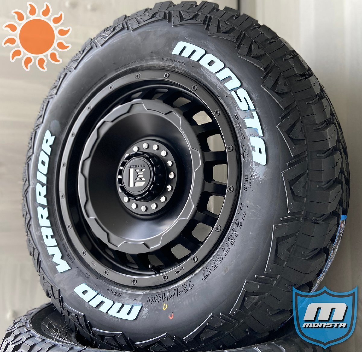 プラド ハイラックス ハイラックスサーフ 17インチ タイヤホイールセット 265/65R17 265/70R17 モンスタタイヤ マッドウォーリア SwaGGer拍卖