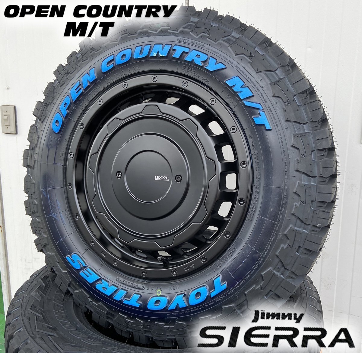 新品タイヤホイール ジムニー シエラ JB74W LEXXEL SwaGGer Old style トーヨーオープンカントリーMT 225/75R16 タイヤホイール 16インチ拍卖