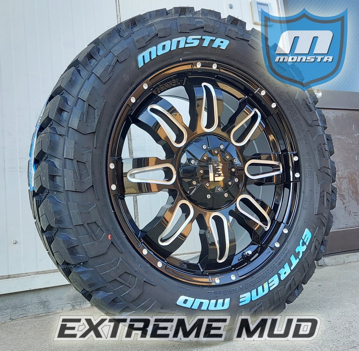 オフロード JEEP ジープ JK JL ラングラー 20インチ モンスタ MONSTA EXTREM MUD 33x12.50R20 35x12.50R20 ホワイトレター拍卖