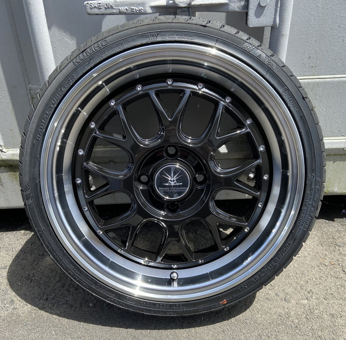 深リム N-BOX・N-WGN・タント・ラパン・ムーヴ・ワゴンR・スペーシア クムホ KUMHO 165/50R16 BD00 16インチ タイヤホイール4本セット拍卖