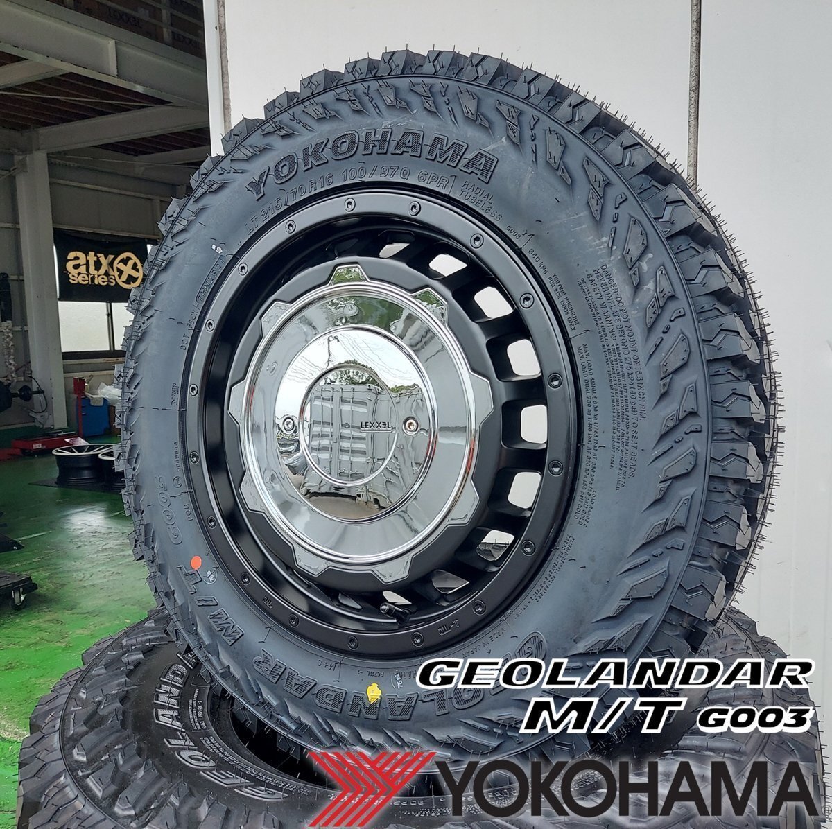 XV CX3 ヤリスクロス クロスロード LEXXEL SwaGGer ヨコハマ ジオランダー MT G003 225/70R16 215/70R16タイヤホイールセット 16インチ拍卖