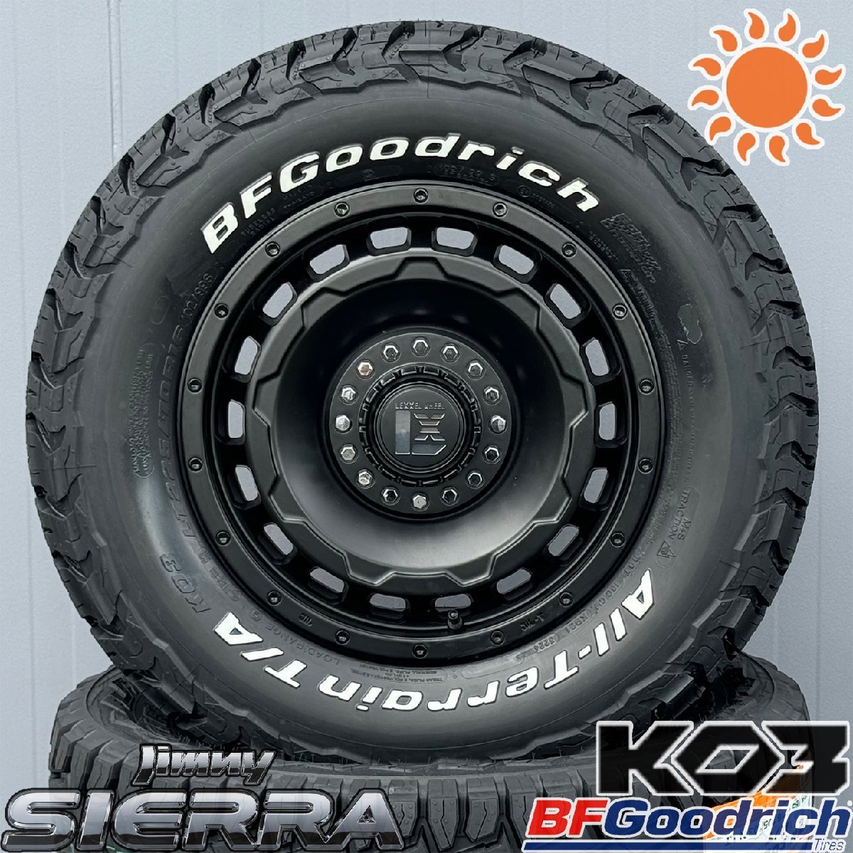 スズキ ジムニー シエラ JB74 タイヤホイールセット 16インチ BF Goodrich ALLTERRAIN KO3 215/70R16 225/70R16 SwaGGer拍卖