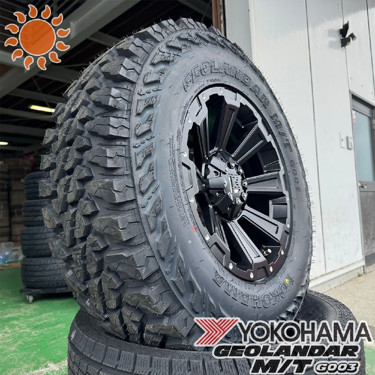 150系プラド ハイラックス サーフ FJ H3 タイヤ ホイール セット 17インチ DeathRock ヨコハマ ジオランダー MT G003 265/70R17 265/65R17拍卖