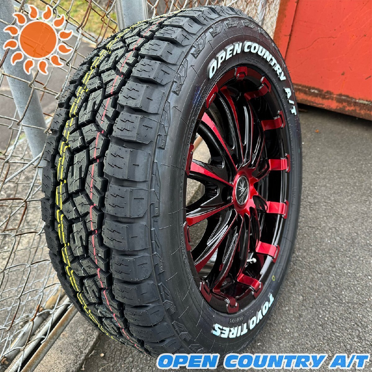 車検対応 ハイエース レジアスエース 17インチ タイヤホイールセット BD12 TOYO オープンカントリー AT 215/60R17 1台分 ホワイトレター拍卖