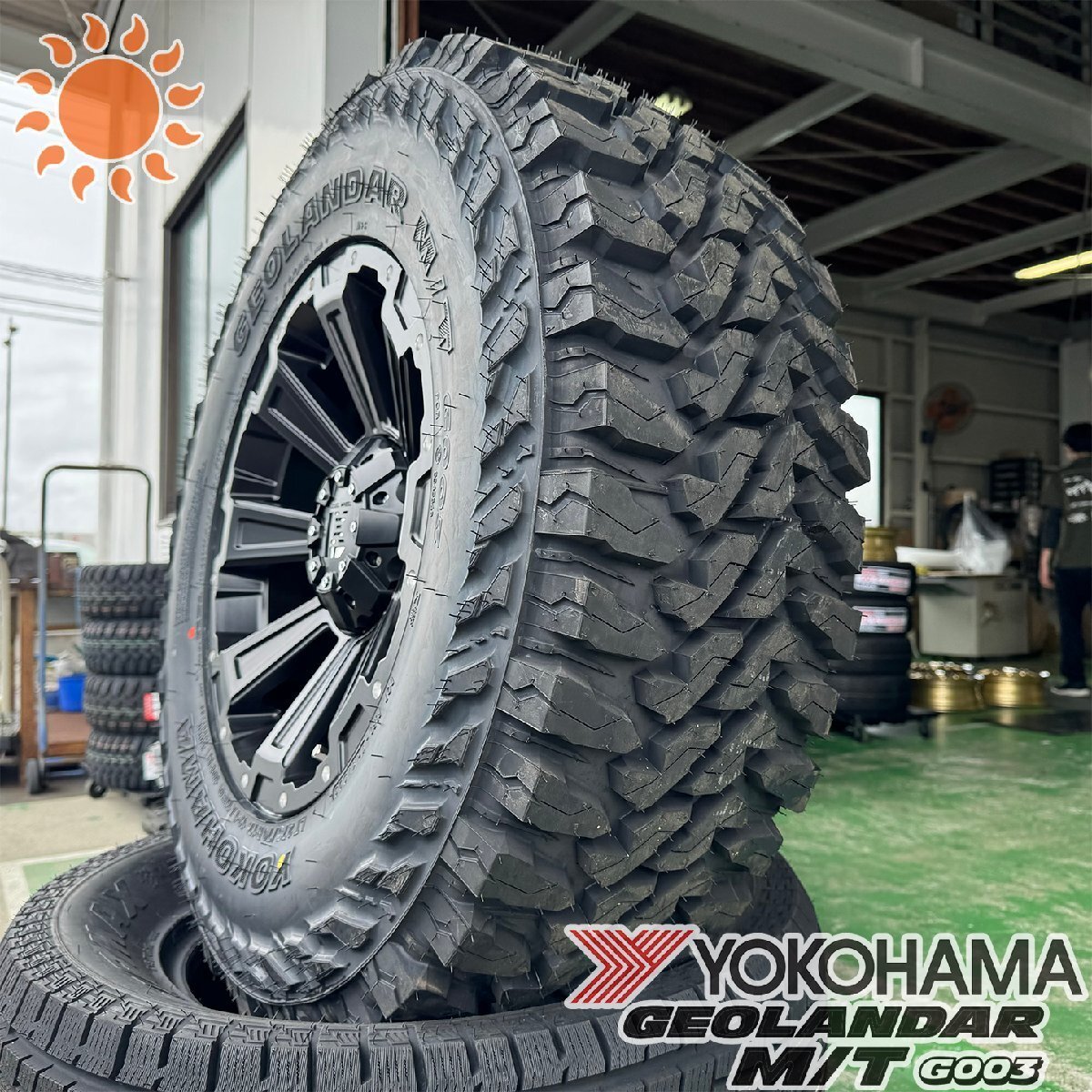 ハイラックス(GUN125,Z)ハイラックスサーフ(210系)タイヤホイール 4本セット 17インチ YOKOHAMA GEOLANDAR MT 265/65R16 DeathRock拍卖