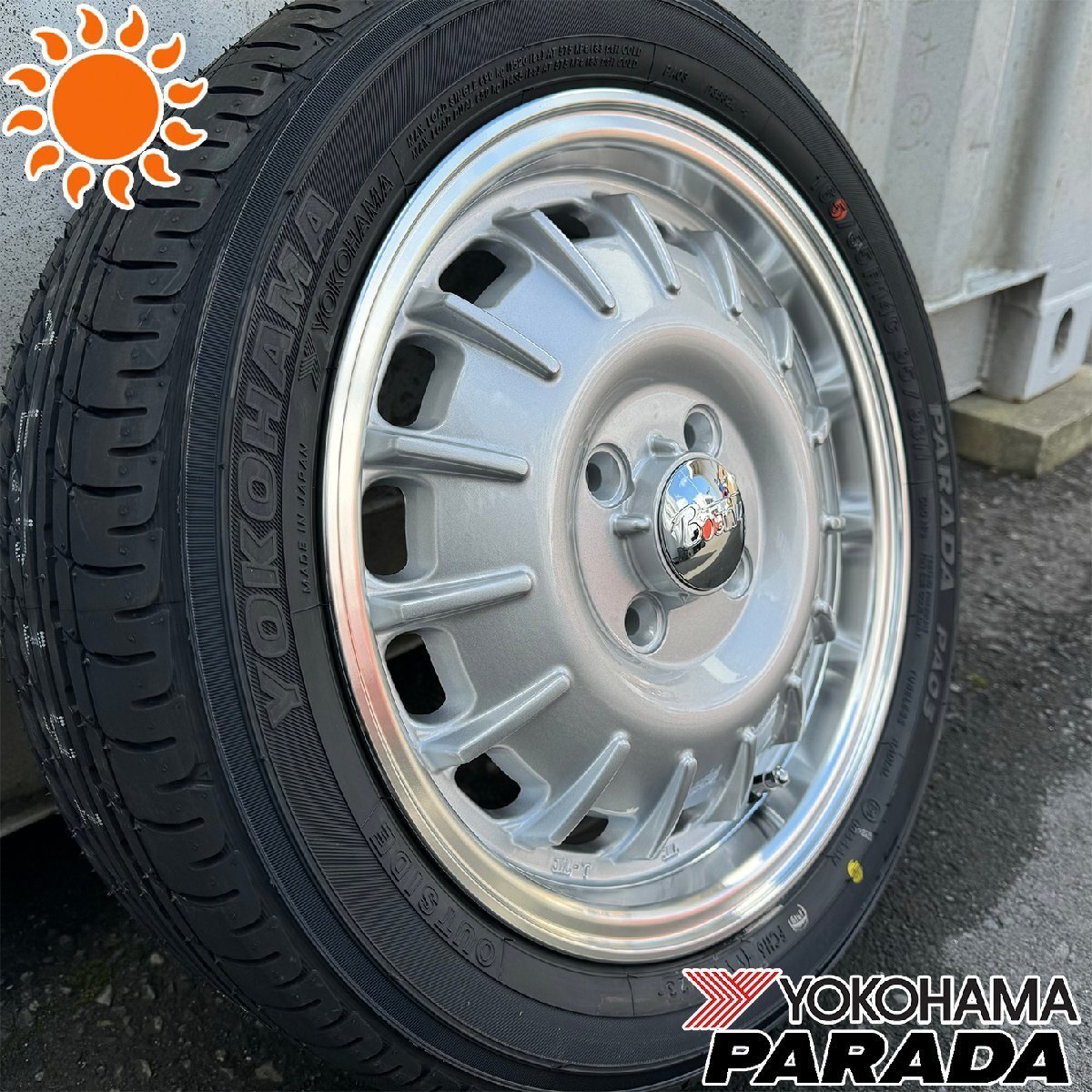 スペーシア デリカミニ ハイゼットジャンボ パレット パレットSW タイヤ ホイール セット 4本セット YOKOHAMA PARADA 165/55R14 Noel拍卖
