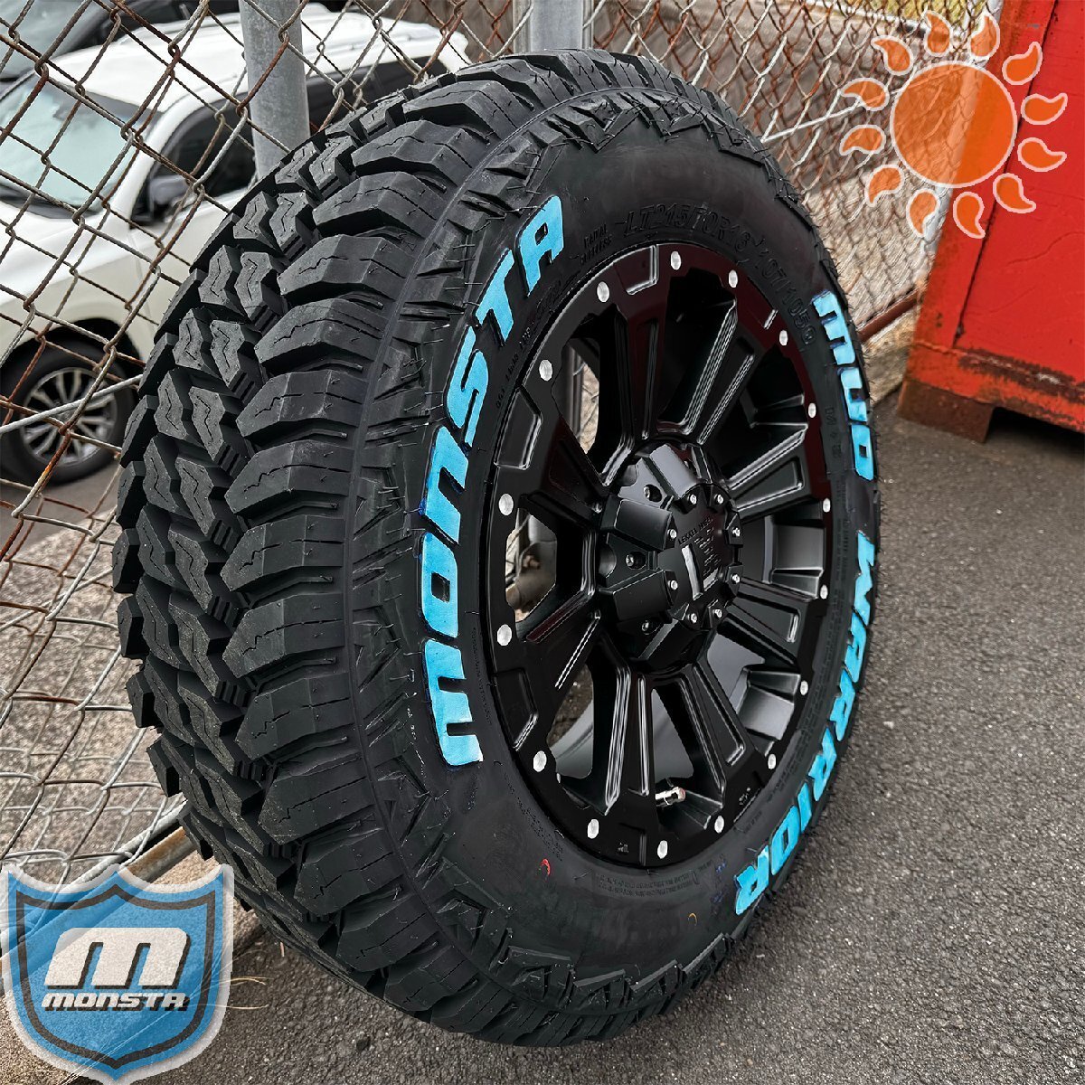 デリカD5 RAV4 エクストレイル オフロード系 タイヤ ホイールセット 16インチ DeathRock モンスタ マッドウォーリアー 215/70R16 235/70R16拍卖