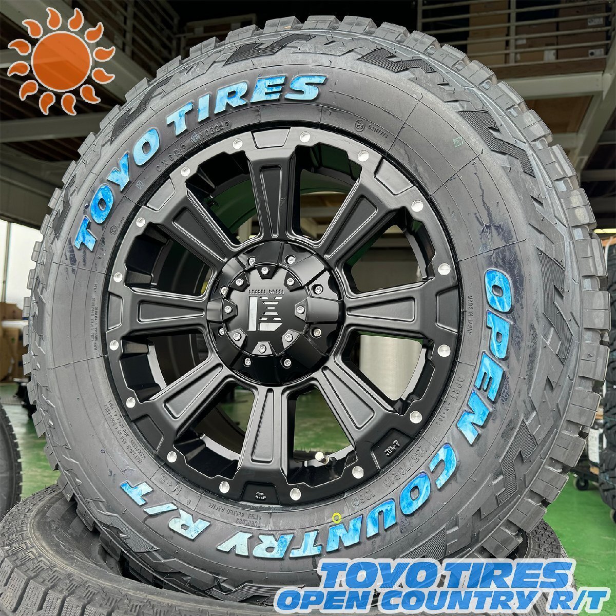 夏タイヤ デリカD5 エクストレイル タイヤホイール 4本セット 1台分 トーヨー オープンカントリー RT 235/70R16 or 225/70R16 DeathRock拍卖