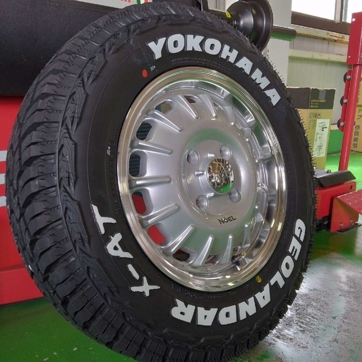 タウンエース ライトエース タイヤホイール ヨコハマ ジオランダー X-AT 175/80R14 ホワイトレター 14インチ NOEL拍卖