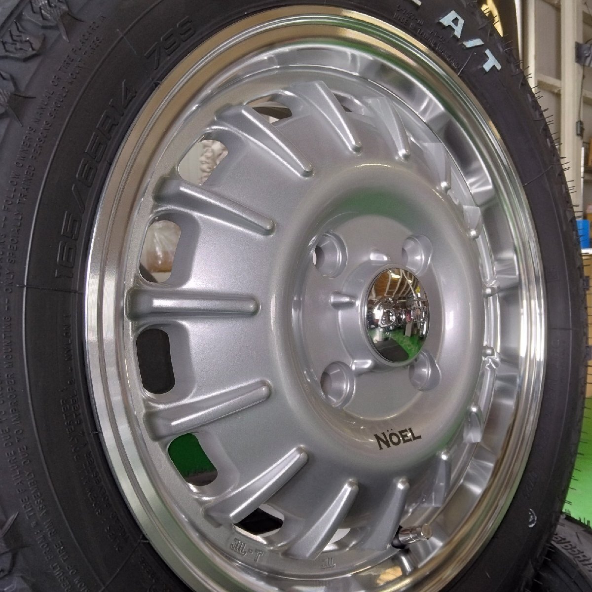 新品 タウンエース ライトエース タイヤホイール 4本セット MUDSTAR Radial AT 175/65R14 ホワイトレター 14インチ NOEL拍卖