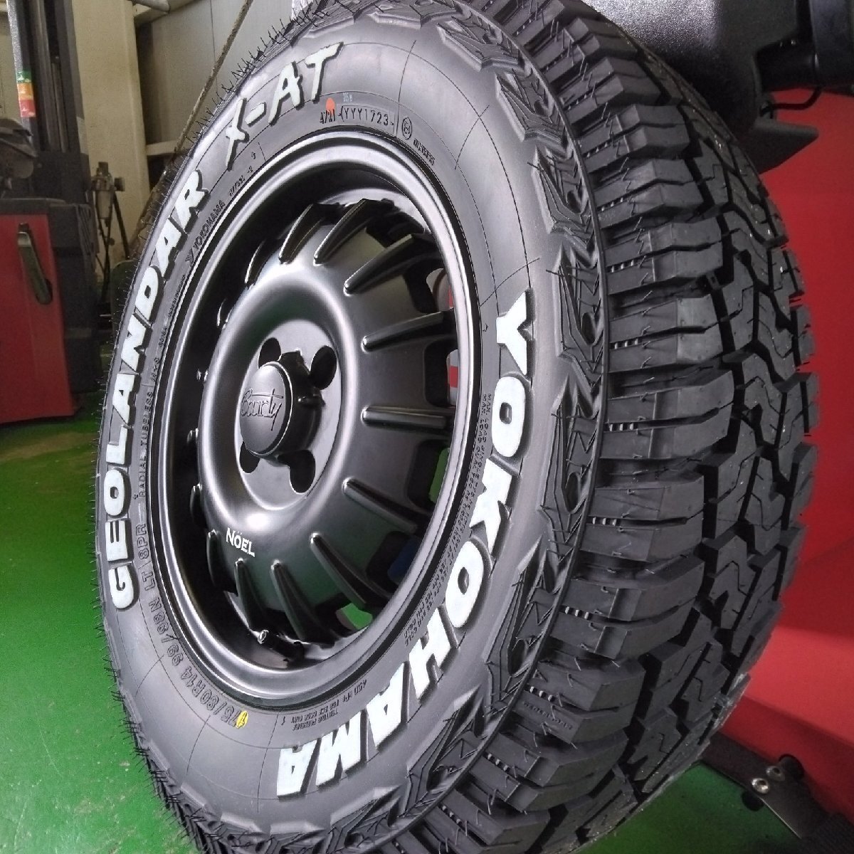 新品 プロボックス サクシード タイヤホイール 4本セット ヨコハマ ジオランダー X-AT 175/80R14 14インチ ホワイトレター拍卖