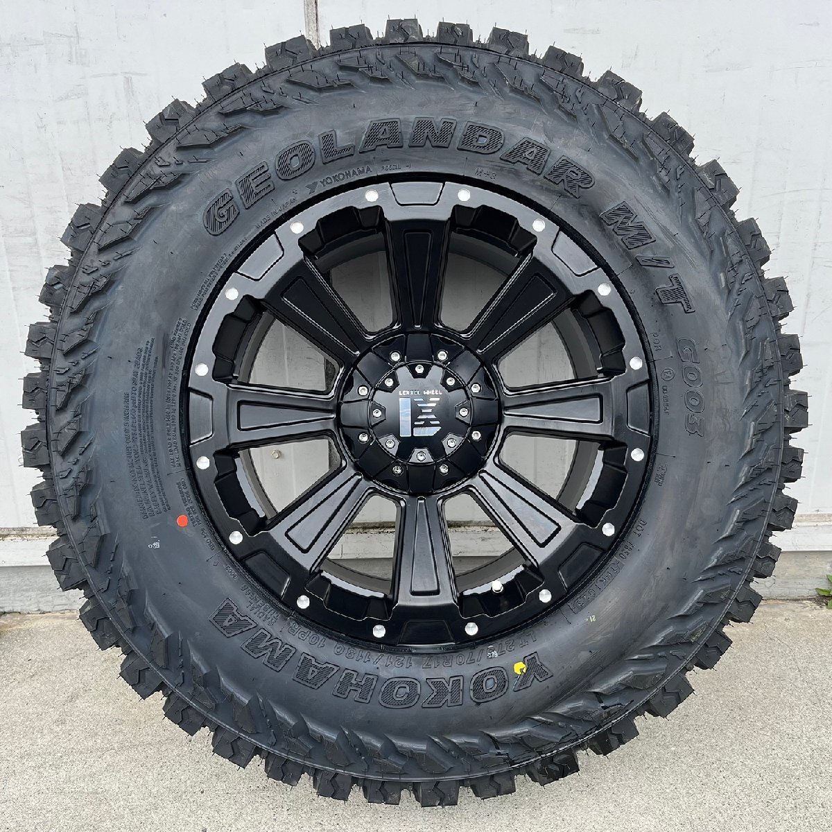 ランドクルーザー 300系 ランクル 300 LEXXEL DeathRock ヨコハマ ジオランダー MT G003 265/70R17 275/70R17 タイヤホイール17インチ拍卖