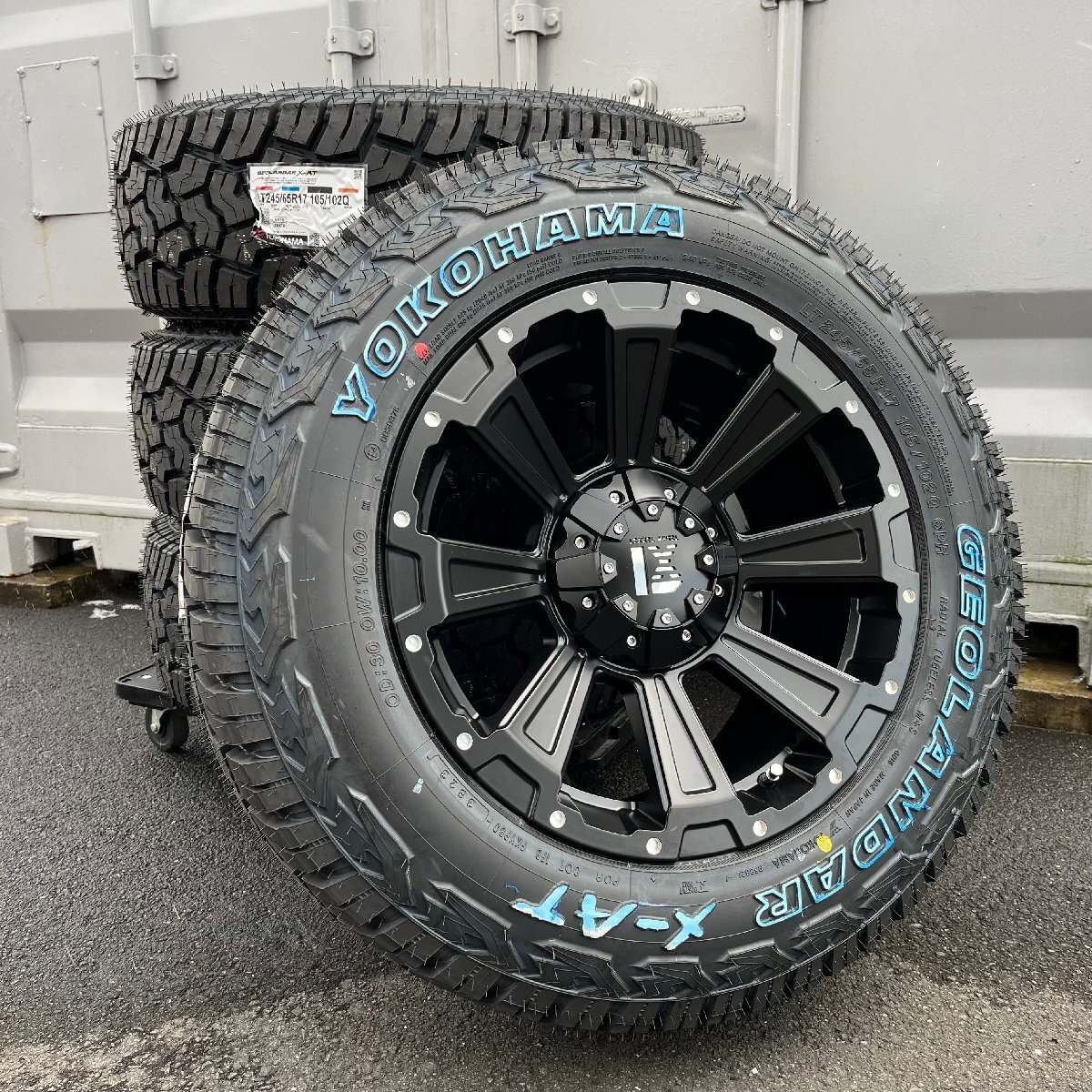 デリカD5 タイヤホイールセット 16インチ ヨコハマ ジオランダー X-AT【235/70R16】or【245/70R16】LEXXEL DeathRock拍卖