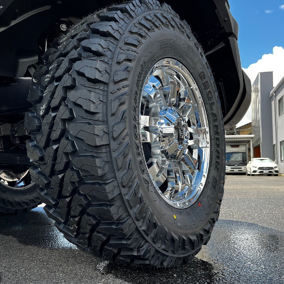 JK JL ラングラー【5本セット】17インチタイヤホイール Balano ヨコハマ ジオランダー MT G003 265/70R17 285/70R17 選べるタイヤサイズ!拍卖