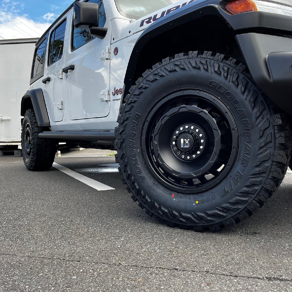 【ジープ JL/JKラングラー】背面用 5本セット LEXXEL SwaGGer ヨコハマ ジオランダー MT 265/70R17 285/70R17 ルビコン/サハラ/スポーツ拍卖