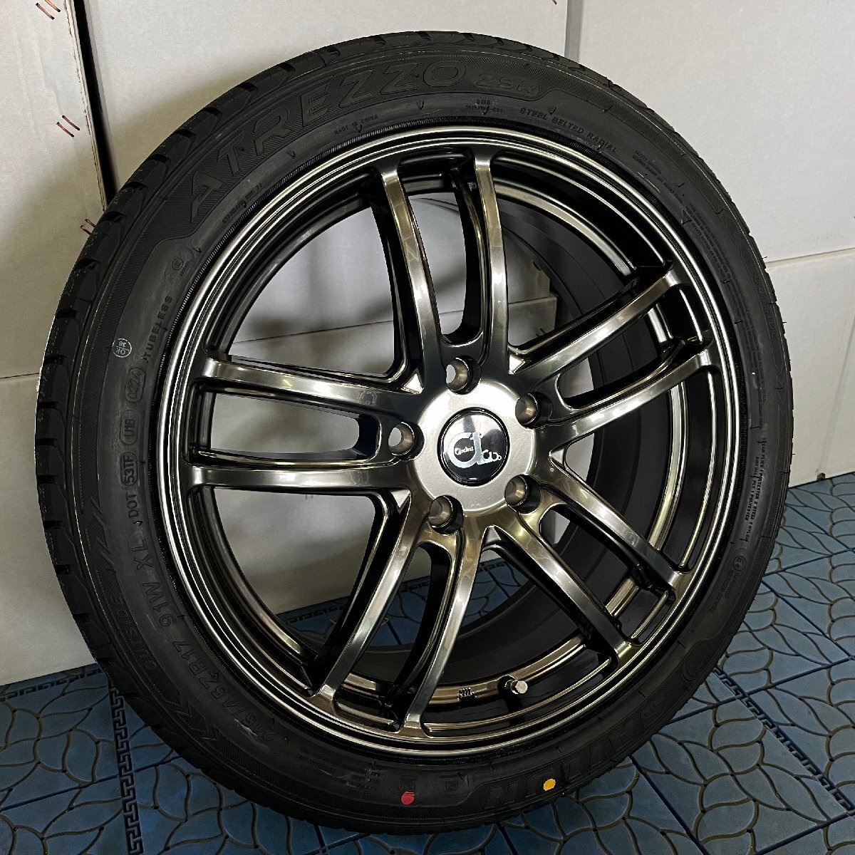 新品タイヤセット プリウス(30系,50系)ホイール タイヤセット 17インチ 特選タイヤ 215/45R17 4本セット Archst(アーチスト)1台分拍卖