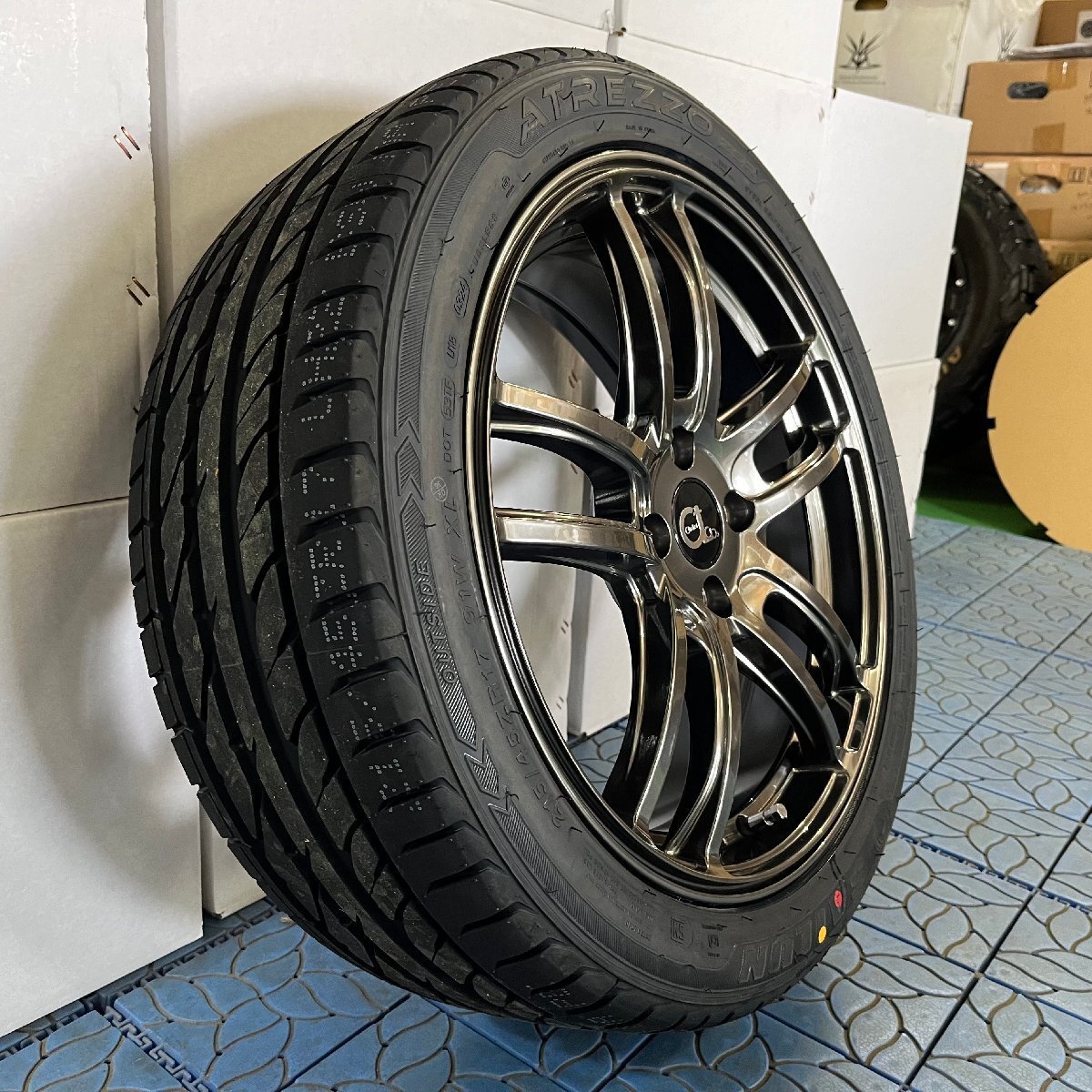 ニッサン 日産 オーラ 17インチ 特選タイヤ 205/50R17 4本セット Archst(アーチスト)新品 1台分 サマータイヤ ホイールセット拍卖