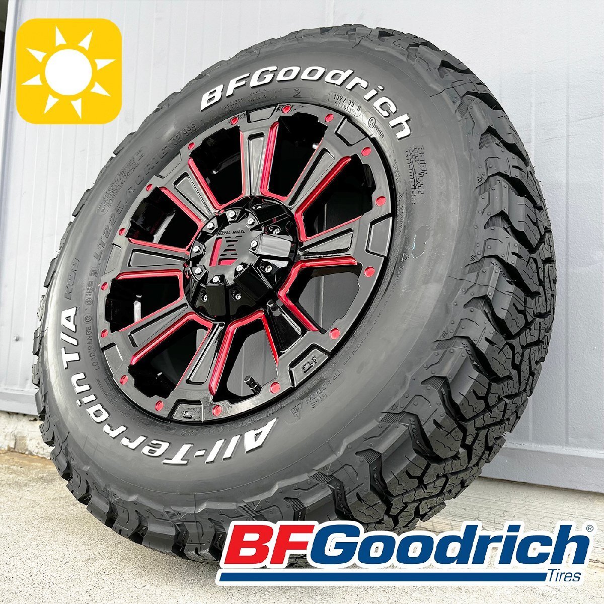 サマータイヤ【三菱】アウトランダー 16インチ BF Goodrich T/A KO3 215/70r16 225/70r16 235/70r16 DeathRock タイヤホイール 4本セッ拍卖