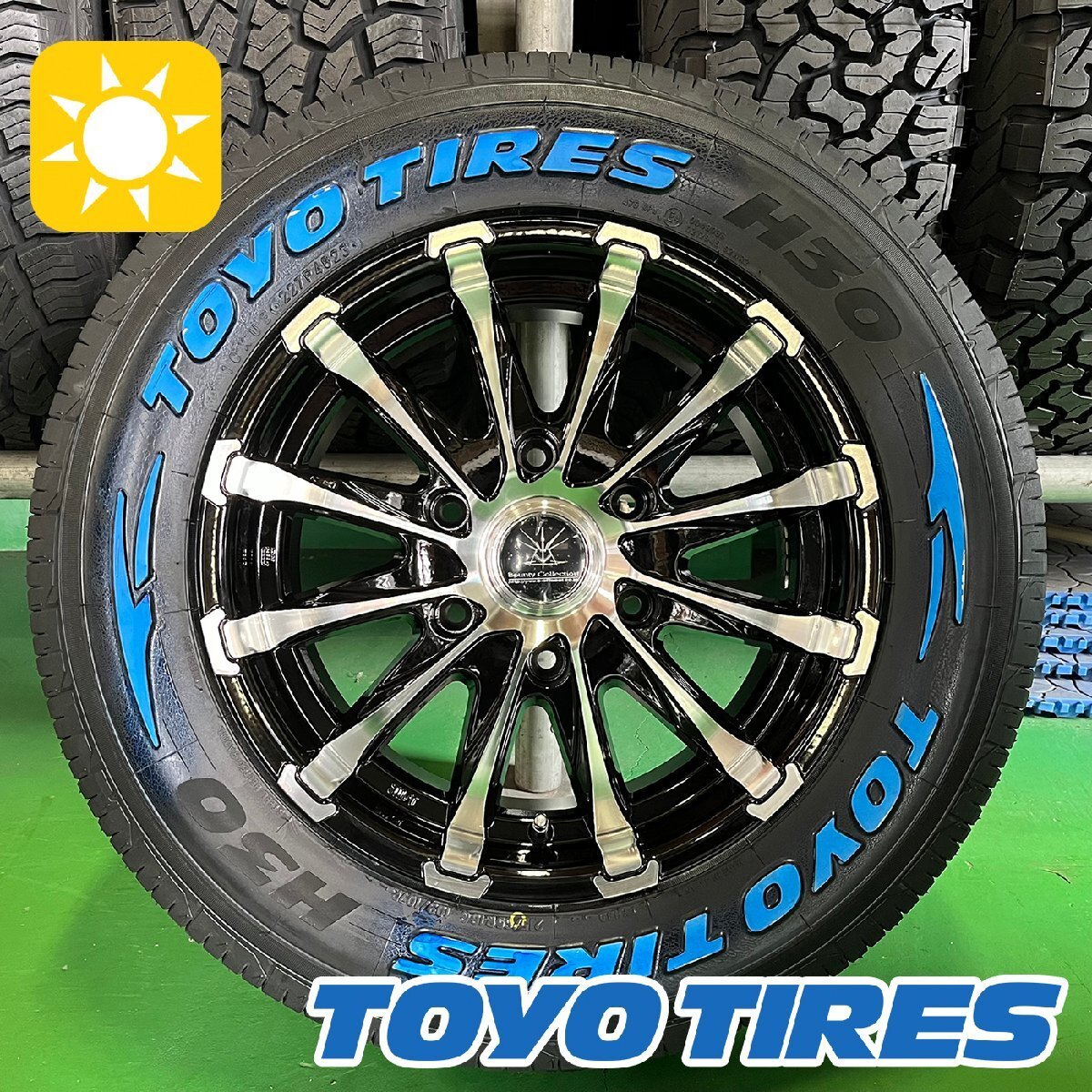 車検対応ホイールタイヤ【トヨタ】ハイエース200系 新品4本セット トーヨータイヤ H30 215/65R16 ホワイトレター 16インチ BD12拍卖