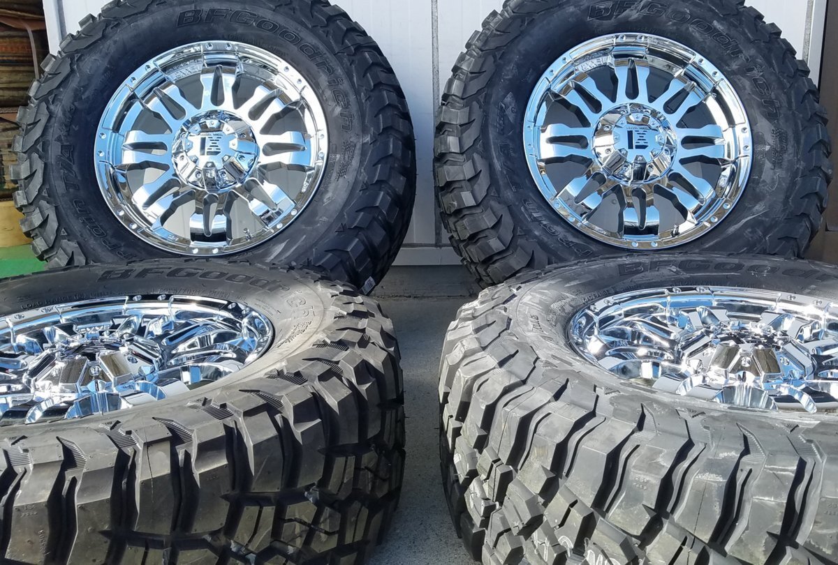 メッキ Balano JK JL ラングラー 17インチ BF マッドテレーン KM3 285/70R17 265/70R17 33x12.50R17 35x12.50R17 クローム拍卖