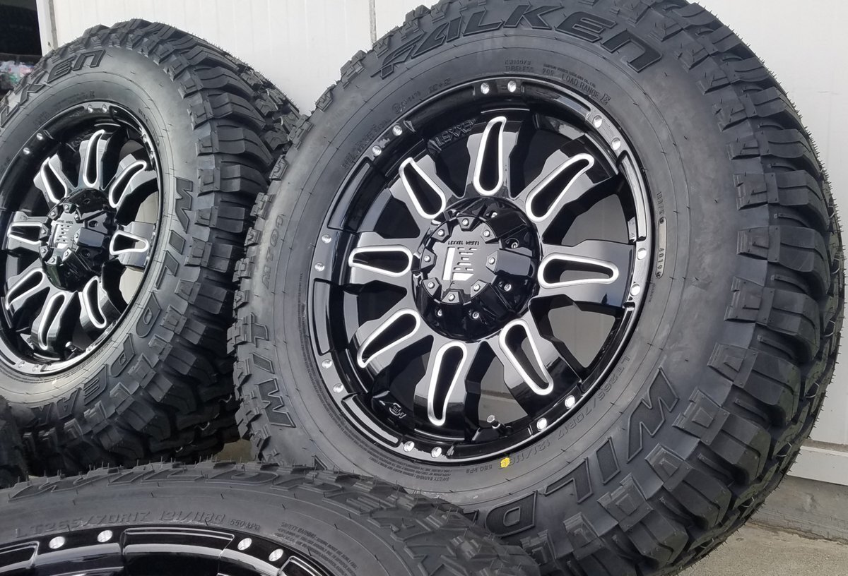 LEXXEL Balano プラド ハイラックス サーフ FJ サバーバン タホ H3 17インチ ファルケン WILDEPEAK M/T01 265/70R17 285/70R17拍卖