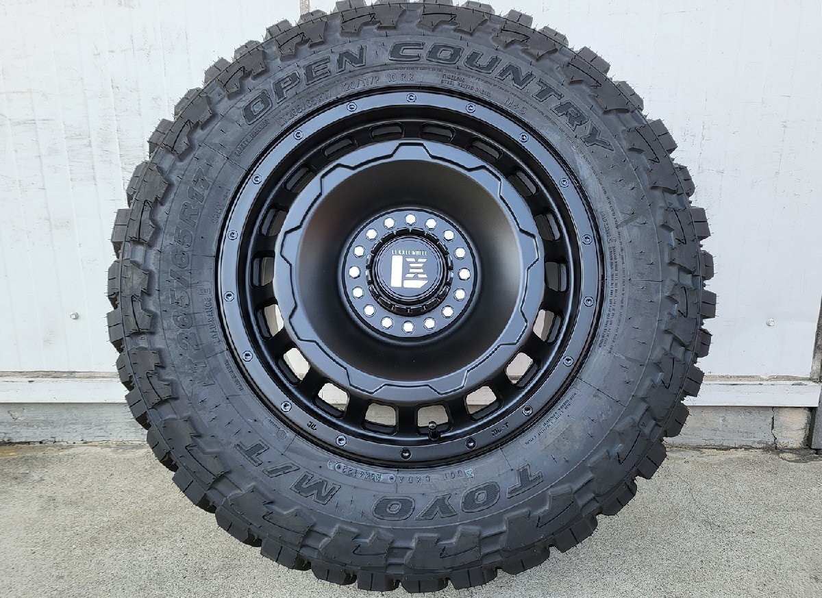 タイヤホイール 4本セット プラド ハイラックス サーフ FJクルーザー H3 17インチ スワッガー トーヨー オープンカントリーMT 265/70R17拍卖