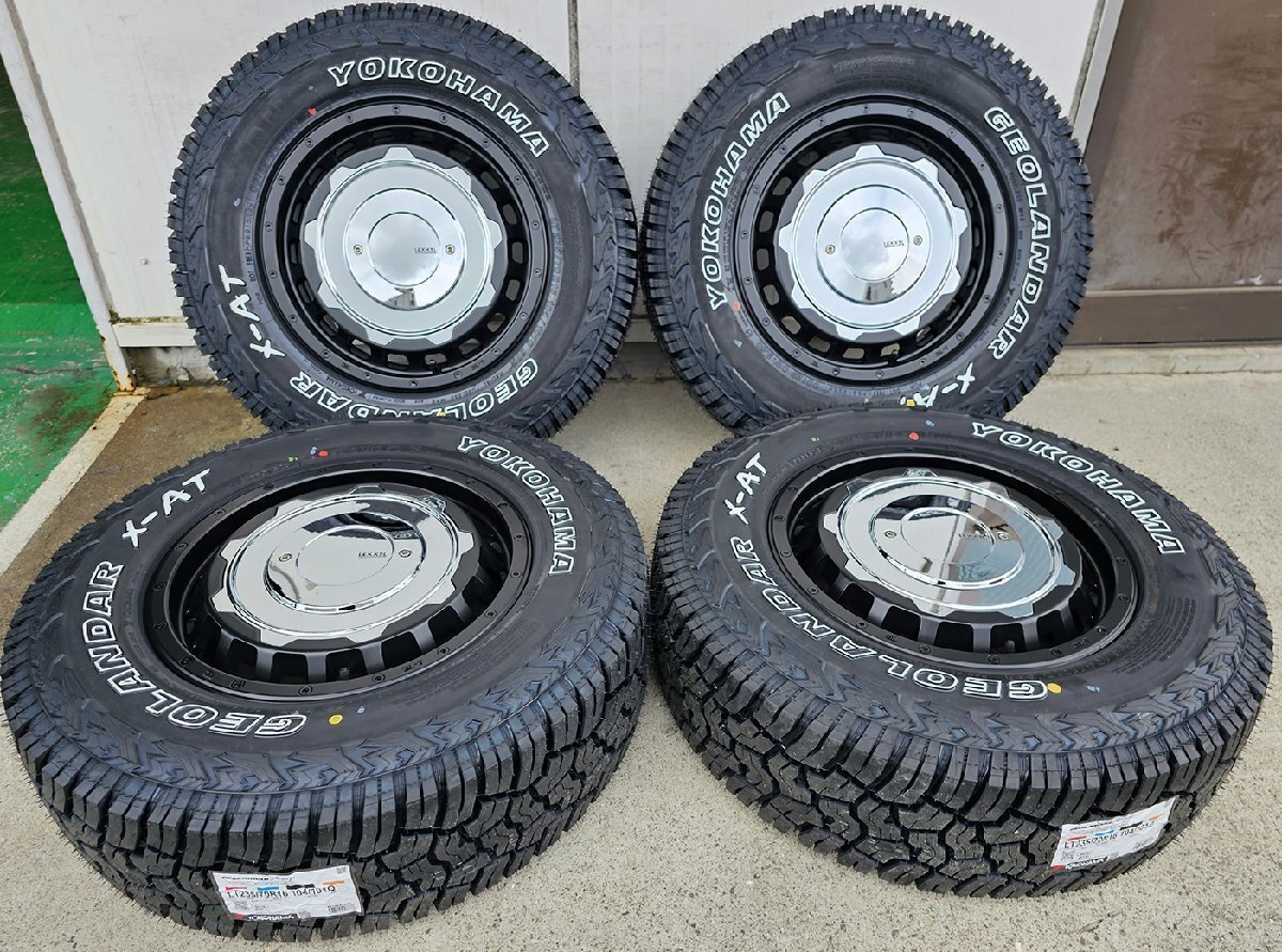 デリカD5 RAV4 ヨコハマ ジオランダーX-AT 235/70R16 タイヤホイール新品4本セット 16インチ LEXXEL SwaGGer拍卖