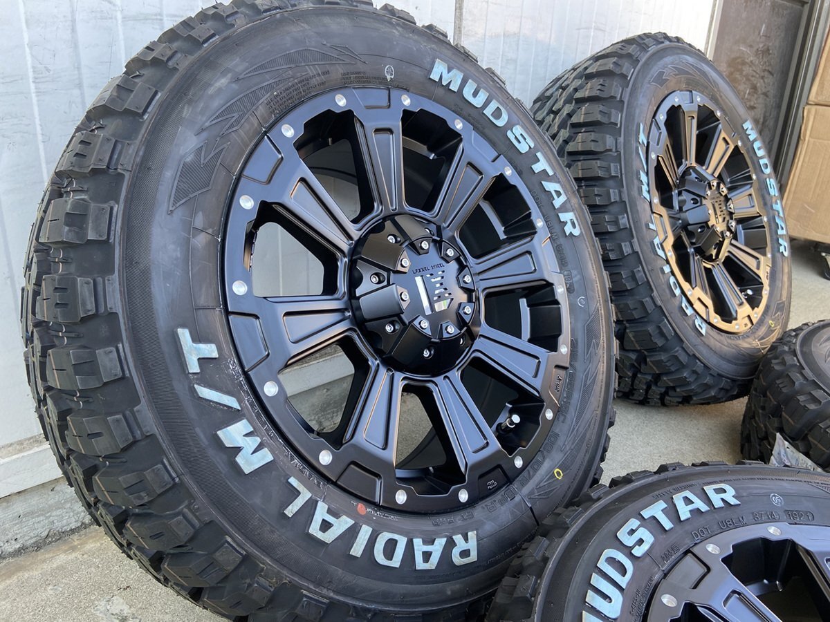 車検対応 200系ハイエース レジアスエース HIACE 16インチ DeathRock マッドスター 215/65R16 ホワイトレター拍卖