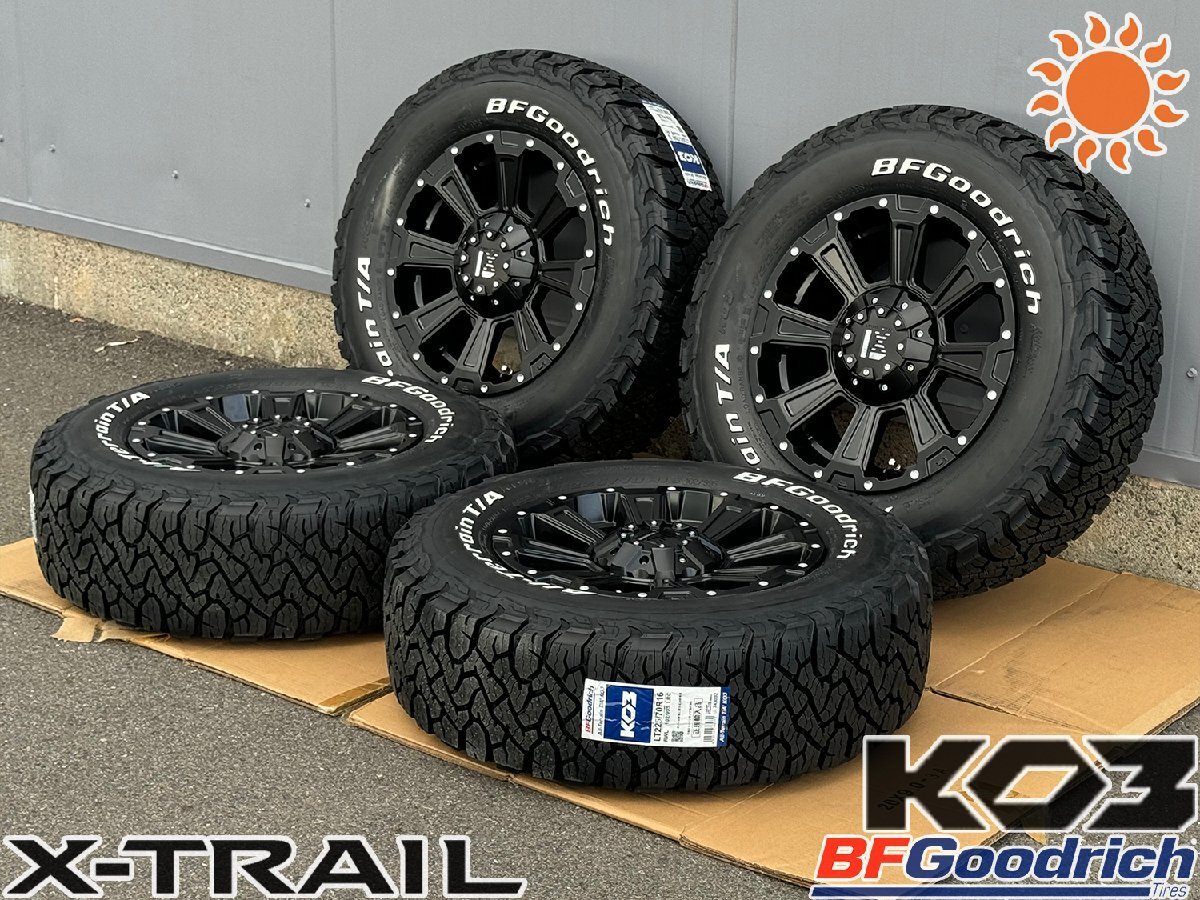 日産 エクストレイル(T31) タイヤホイールセット 16インチ BF Goodrich ALLTERRAIN KO3 215/70R16 ホワイトレター拍卖