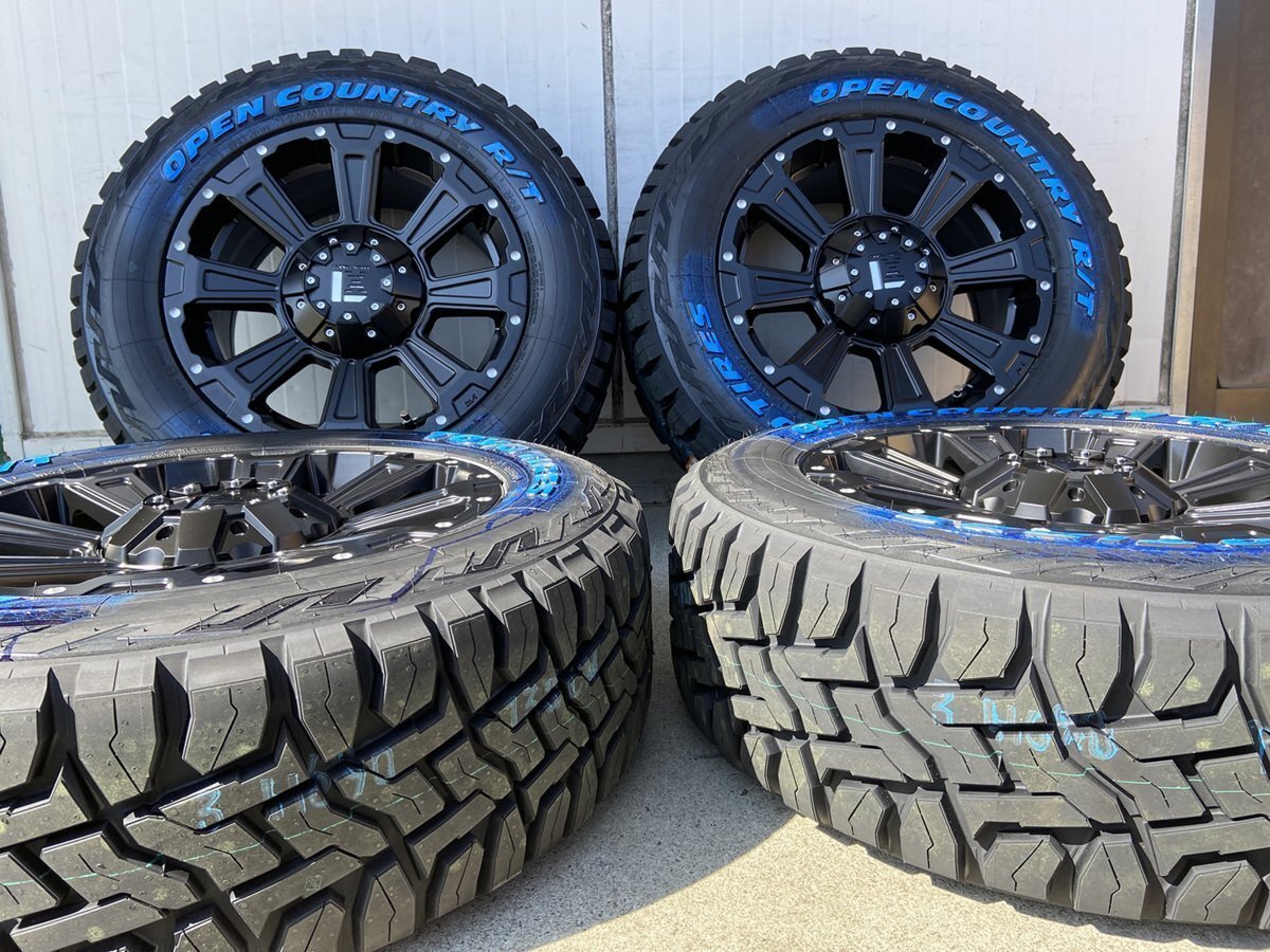 LEXXEL【DeathRock】デリカD5 エクストレイル RAV4 CX5 ヴァンガード 16インチ トーヨー オープンカントリー RT 235/70R16 ホワイトレター拍卖