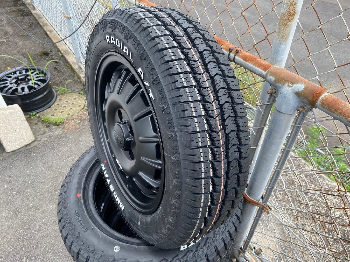 タウンエース ライトエース タイヤホイールセット 4本セット マッドスター ラヂアル AT 175/65R14 ホワイトレター 14インチ Noel拍卖