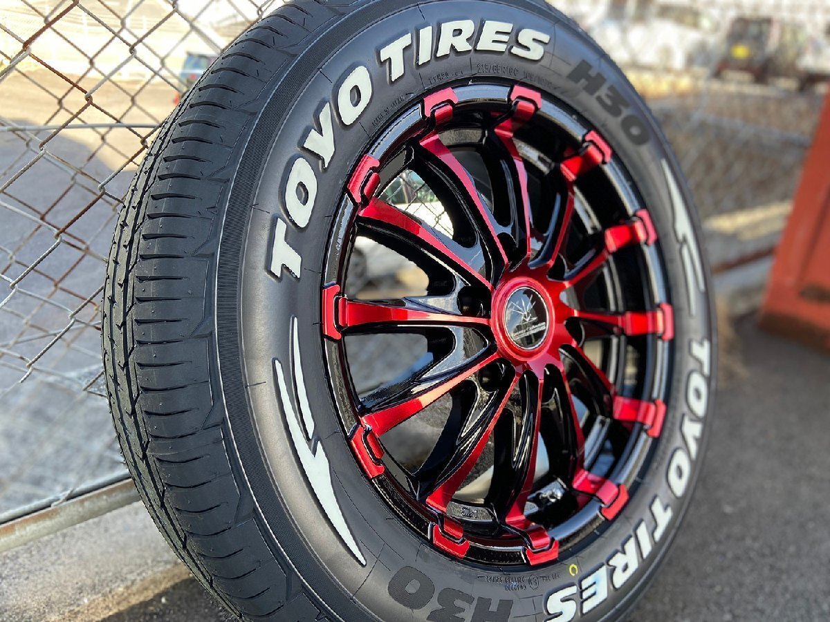 200系ハイエース タイヤホイールセット 17インチ TOYO H30 215/60R17 Bounty Collection BD12 ホワイトレター拍卖