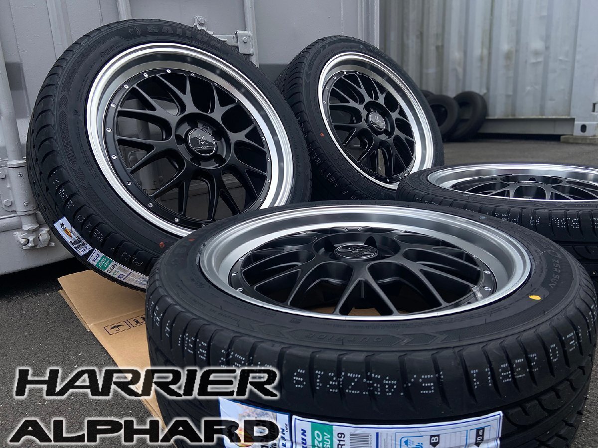 19インチ タイヤホイール アルファード ヴェルファイア ハリアー RAV4 アウトランダー BD00 特選タイヤ 245/40R19 新品4本拍卖
