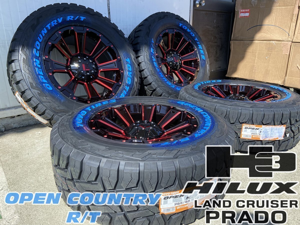 サマータイヤ プラド ハイラックス サーフ TOYO オープンカントリーRT 265/70R17 265/65R17 285/70R17 DeathRock 17インチ拍卖