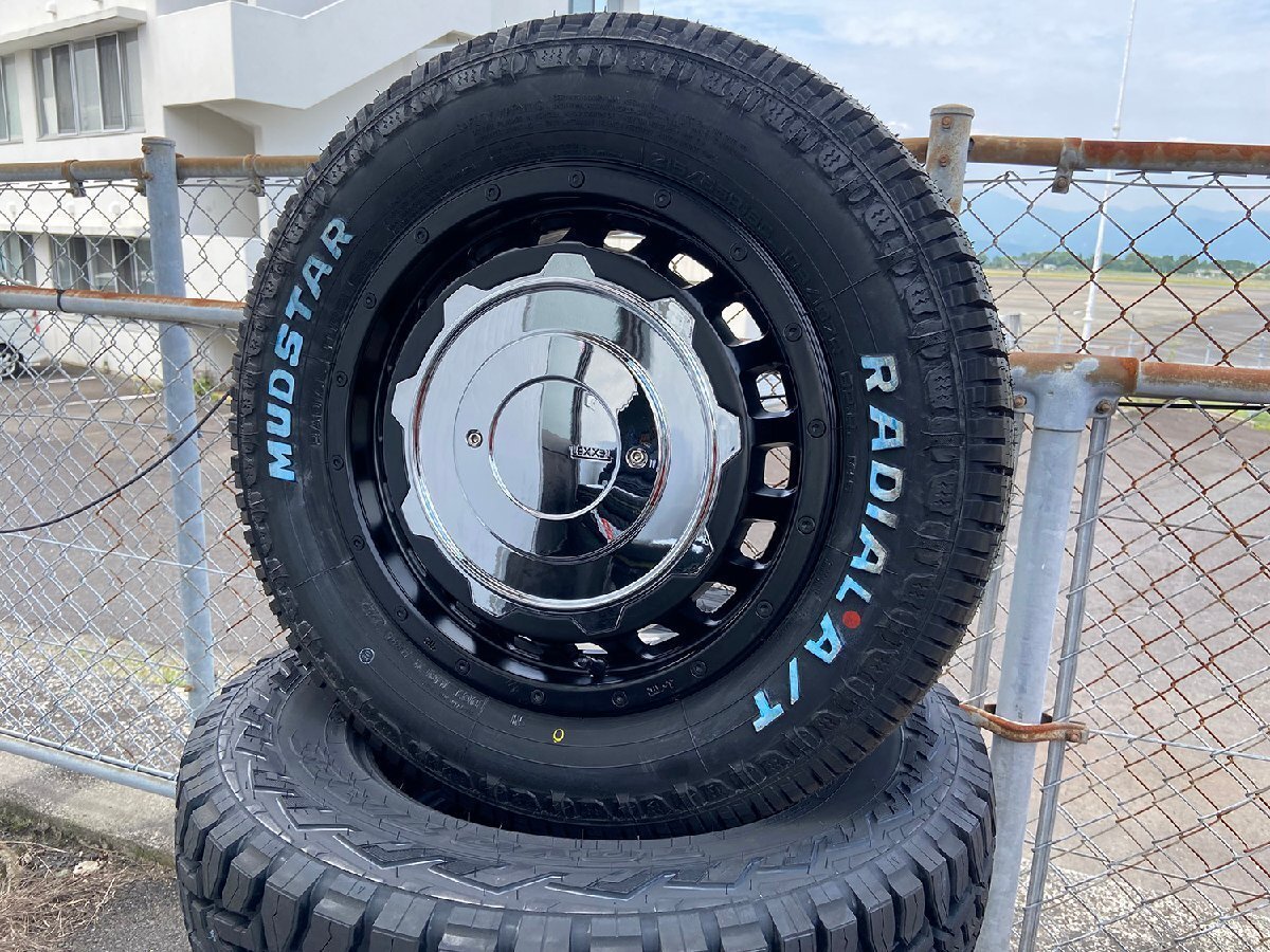 200系ハイエース 車検対応 タイヤ ホイール マッドスター ラジアル AT 215/65R16 LEXXEL SwaGGer Old style 4本セット 1台分拍卖